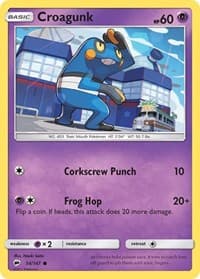 Croagunk - SM - Burning Shadows - Pokemon card
