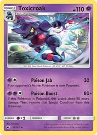 Toxicroak - SM - Burning Shadows - Pokemon card
