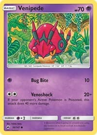 Venipede - SM - Burning Shadows - Pokemon card