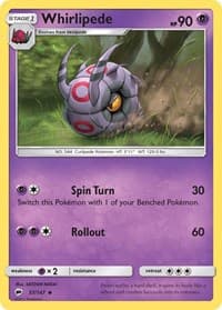 Whirlipede - SM - Burning Shadows - Pokemon card