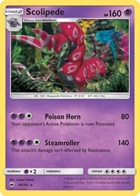 Scolipede - SM - Burning Shadows - Pokemon card