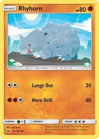 Rhyhorn - SM - Burning Shadows - Pokemon card