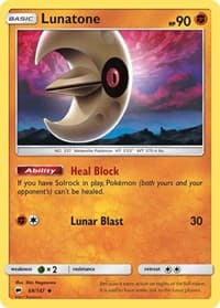 Lunatone - SM - Burning Shadows - Pokemon card