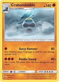 Crabominable - SM - Burning Shadows - Pokemon card
