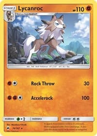 Lycanroc (76) - SM - Burning Shadows - Pokemon card