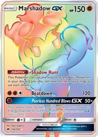 Marshadow GX (Secret) - SM - Burning Shadows - Pokemon card
