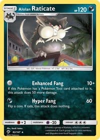 Alolan Raticate - SM - Burning Shadows - Pokemon card