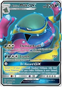 Alolan Muk GX (Full Art) - SM - Burning Shadows - Pokemon card