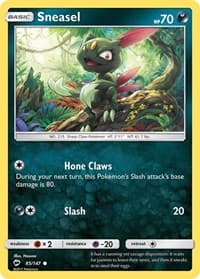 Sneasel - SM - Burning Shadows - Pokemon card