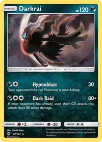 Darkrai - SM - Burning Shadows - Pokemon card