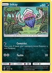 Inkay - SM - Burning Shadows - Pokemon card