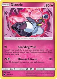 Diancie - SM - Burning Shadows - Pokemon card
