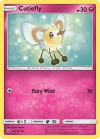 Cutiefly - SM - Burning Shadows - Pokemon card