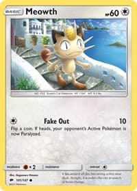 Meowth - SM - Burning Shadows - Pokemon card