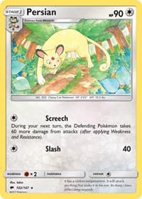Persian - SM - Burning Shadows - Pokemon card