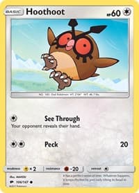 Hoothoot - SM - Burning Shadows - Pokemon card