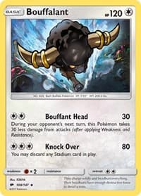 Bouffalant - SM - Burning Shadows - Pokemon card