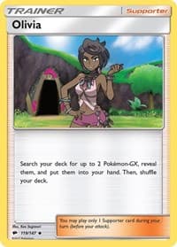 Olivia - SM - Burning Shadows - Pokemon card