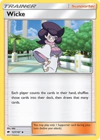 Wicke - SM - Burning Shadows - Pokemon card