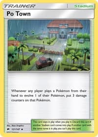 Po Town - SM - Burning Shadows - Pokemon card