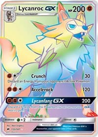 Lycanroc GX (Secret) - SM - Burning Shadows - Pokemon card