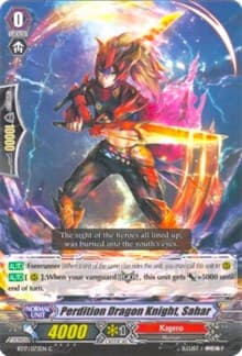 Perdition Dragon Knight, Sahar - BT17: Blazing Perdition ver.E - Cardfight Vanguard card