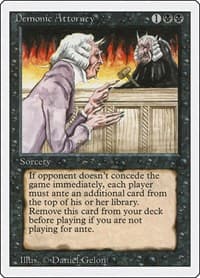Demonic Attorney - Revised Edition - Magic: The Gathering card