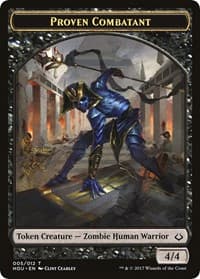 Proven Combatant // Cat Double-Sided Token - Hour of Devastation - Magic: The Gathering card