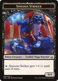 Sinuous Striker // Zombie Double-Sided Token - Hour of Devastation - Magic: The Gathering card