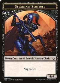 Steadfast Sentinel // Zombie Double-Sided Token - Hour of Devastation - Magic: The Gathering card