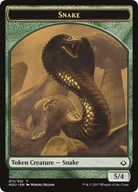 Snake // Zombie Double-Sided Token - Hour of Devastation - Magic: The Gathering card