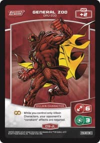 General Zod - Dru-Zod - Justice League - MetaX TCG card