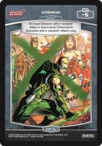 Disgraced - Justice League - MetaX TCG card