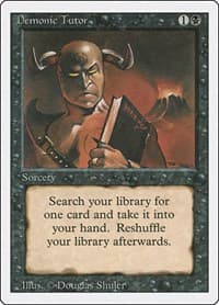 Demonic Tutor - Revised Edition - Magic: The Gathering card