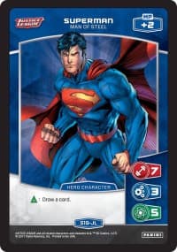 Superman - Man of Steel (S19-JL) - Justice League - MetaX TCG card