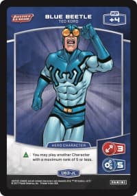Blue Beetle - Ted Kord (U63-JL) - Justice League - MetaX TCG card