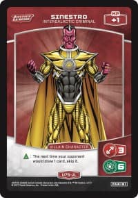 Sinestro - Intergalactic Criminal (U75-JL) - Justice League - MetaX TCG card