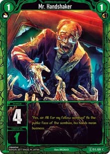 Mr. Handshaker - Zombie World Order TCG - Set 1 - Zombie World Order TCG card
