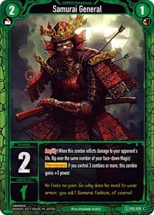 Samurai General - Zombie World Order TCG - Set 1 - Zombie World Order TCG card