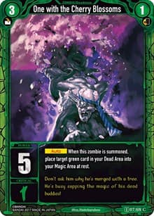 One with the Cherry Blossoms - Zombie World Order TCG - Set 1 - Zombie World Order TCG card