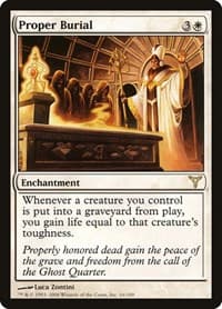 Proper Burial - Dissension - Magic: The Gathering card