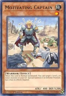 Motivating Captain - Code of the Duelist - YuGiOh card