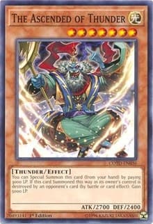 The Ascended of Thunder - Code of the Duelist - YuGiOh card