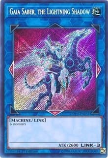 Gaia Saber, the Lightning Shadow - Code of the Duelist - YuGiOh card