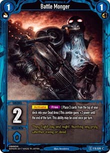 Battle Monger - Zombie World Order TCG - Set 1 - Zombie World Order TCG card