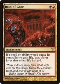 Rain of Gore - Dissension - Magic: The Gathering card