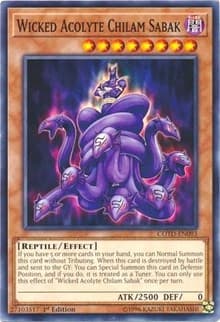Wicked Acolyte Chilam Sabak - Code of the Duelist - YuGiOh card