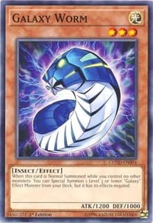 Galaxy Worm - Code of the Duelist - YuGiOh card