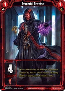 Immortal Devotee - Zombie World Order TCG - Set 1 - Zombie World Order TCG card