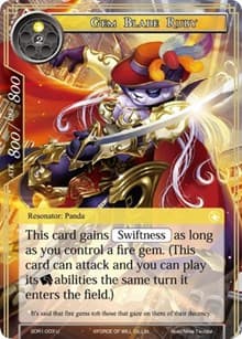 Gem Blade Ruby - Reiya Cluster Starter Deck - Force of Will card
